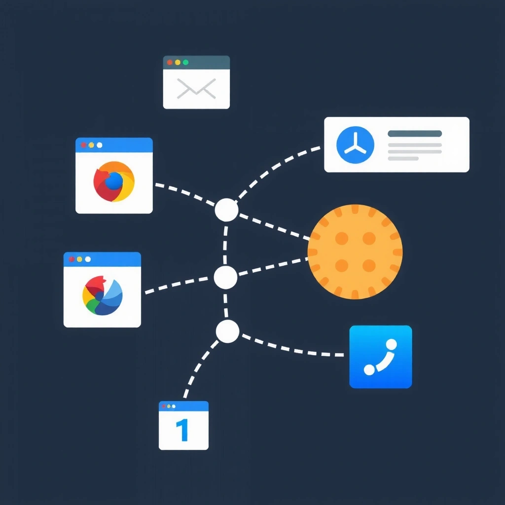 Third-party cookies illustration